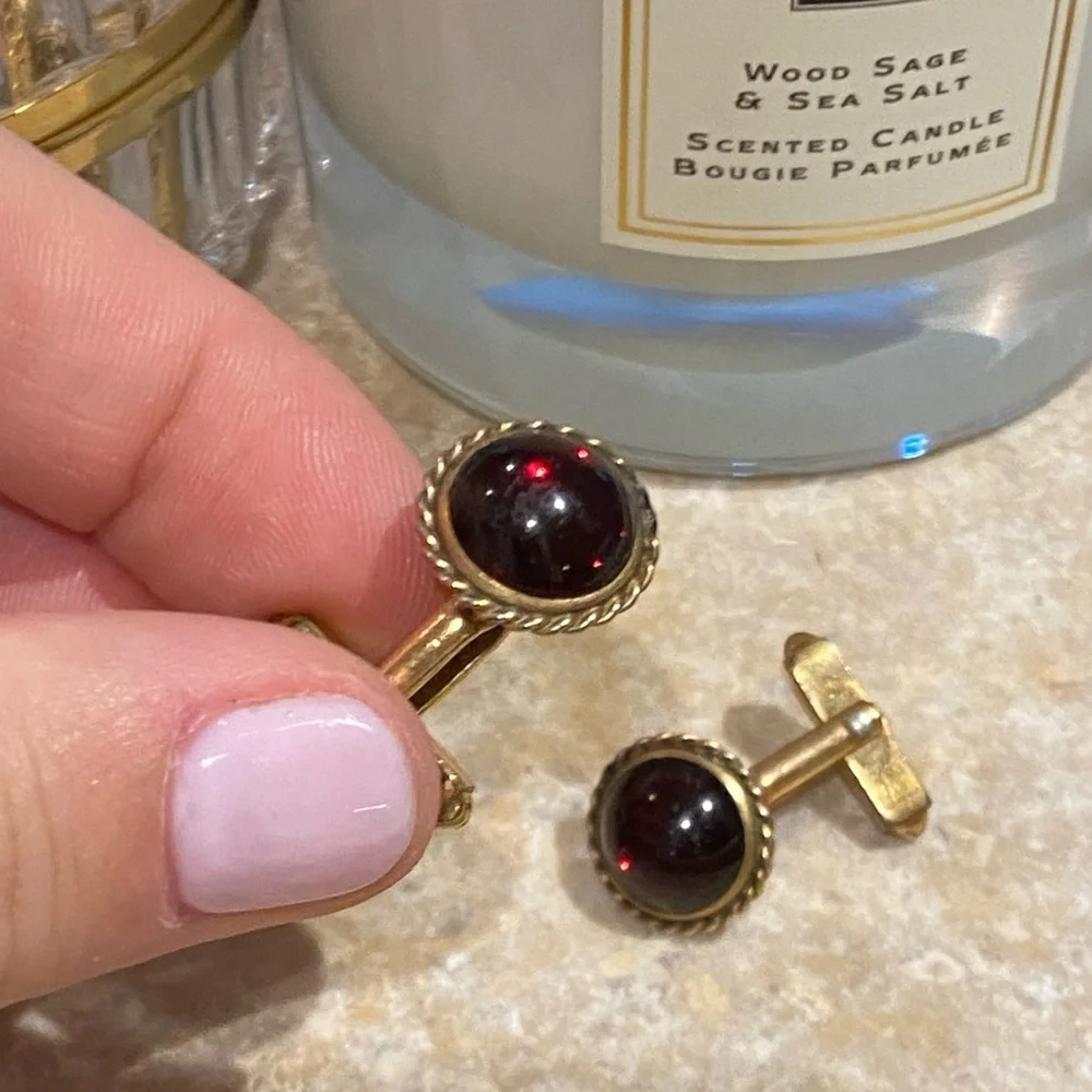 Men’s 12K gold filled vintage estate sale cufflinks